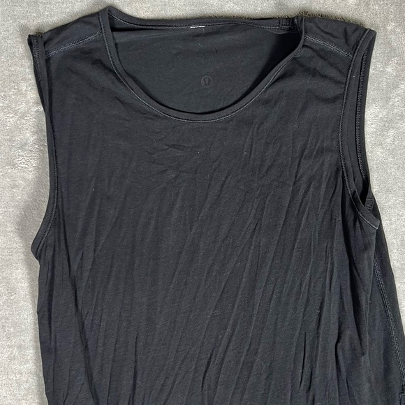 Lululemon Top Womens XS/M Black Breeze By Tunic Split Minimal Gym Active Hiking - Picture 6 of 10